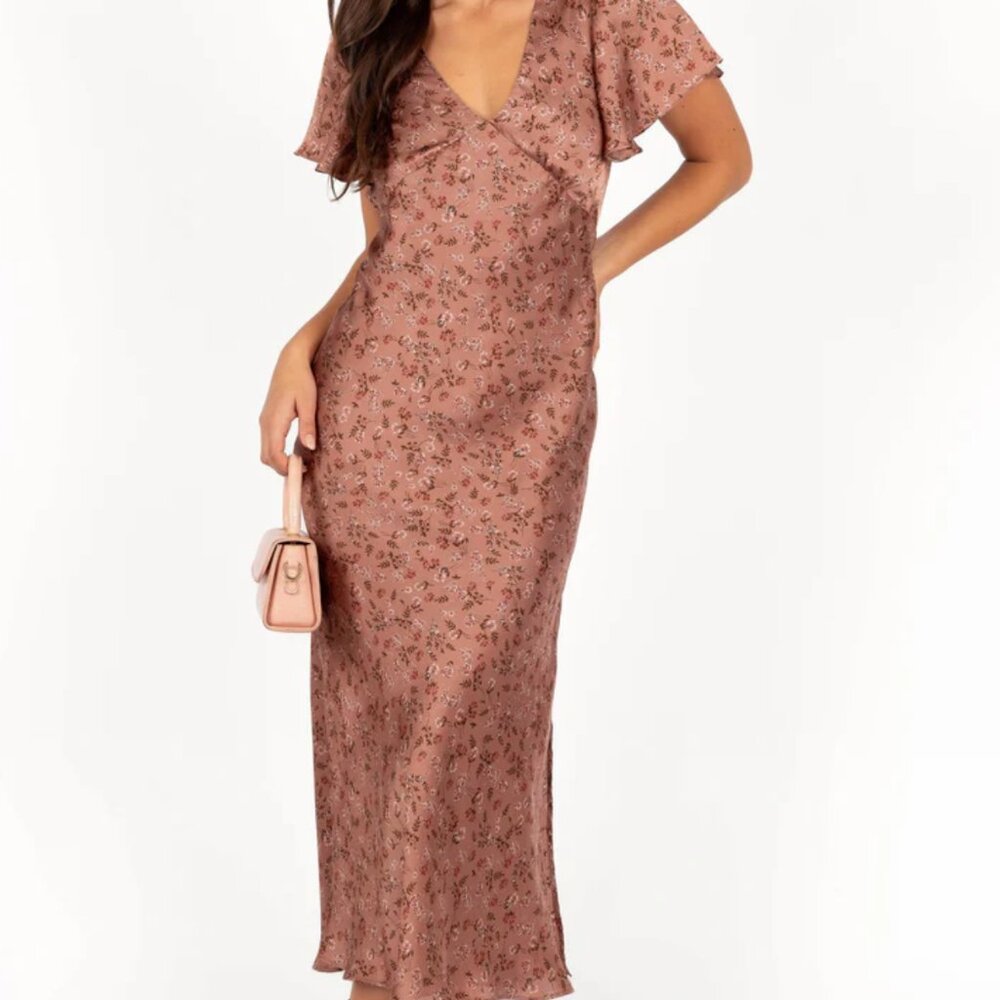 Flossy Maxi Dress - Mauve